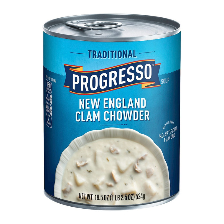 Progresso Gluten Free Traditional New England Clam Chowder, 18.5 Oz