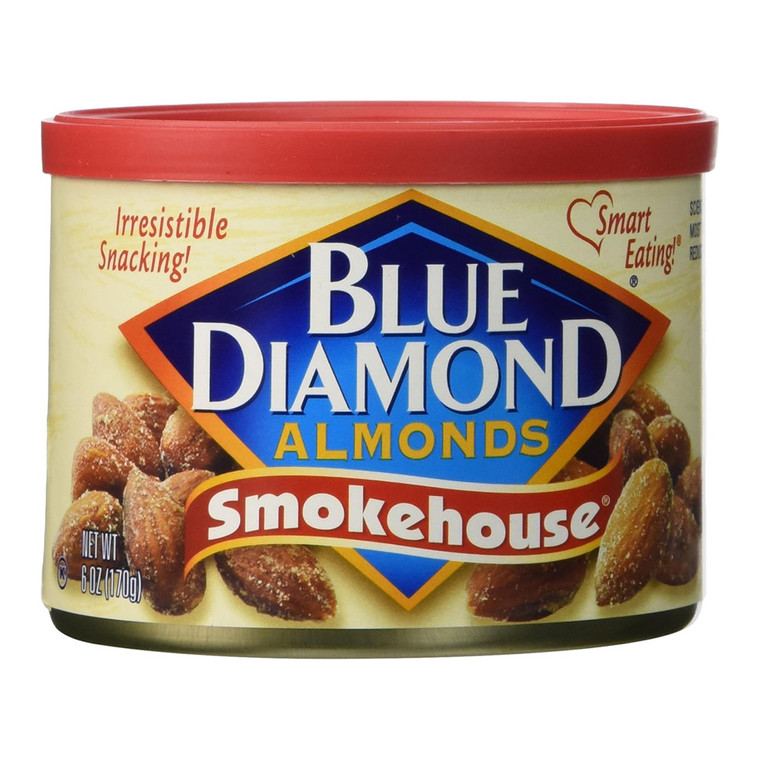 Blue Diamond Almonds Smokehouse Flavor Roasted Snack Almonds 6Oz (170g)