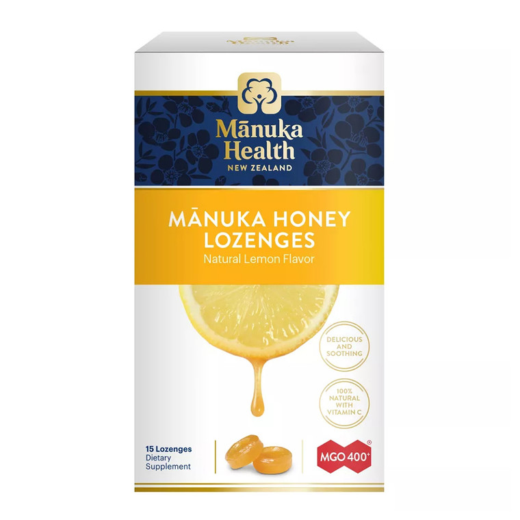 Manuka Health Manuka Honey And Lemon 15 Lozenges, 1 Ea