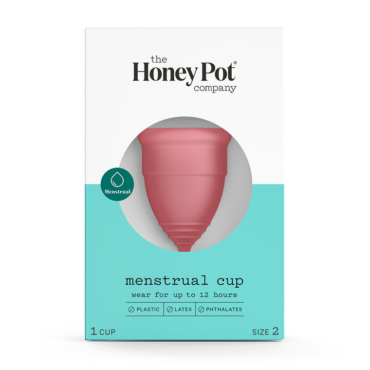 The Honey Pot Menstrual Cup, Size 2 for Medium Heavy Flow, 1 Ct