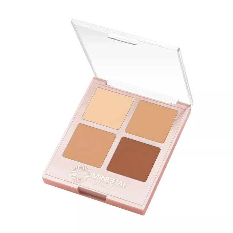 Mineral Fusion Airbrushed Perfection Correcting Concealer Palette 4 Shades, 0.21 Oz