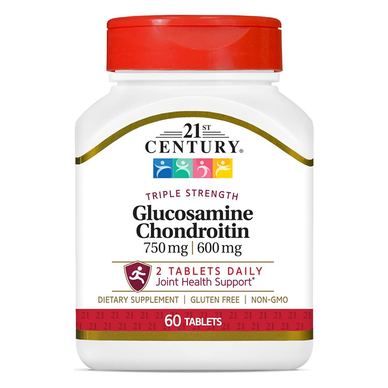 21St Century Glucosamine And Chondroitin Triple Strength - 60 Tablets