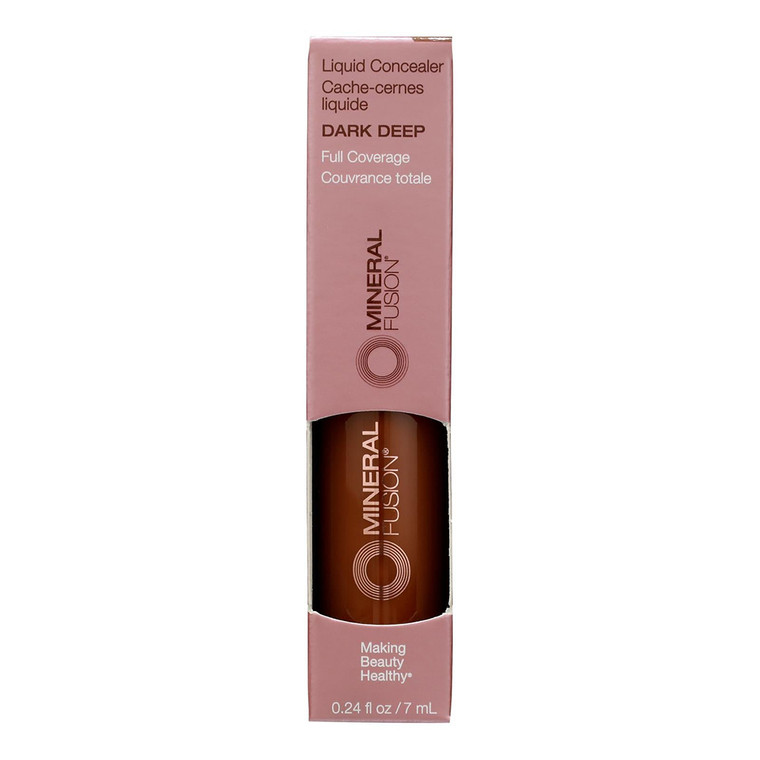 Mineral Fusion Vegan Liquid Concealer Dark Deep, 0.24 Oz