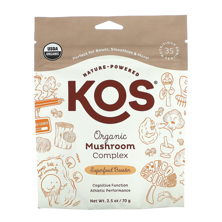 Kos Organic Mushroom Complex, Superfood Booster, 2.5 Oz