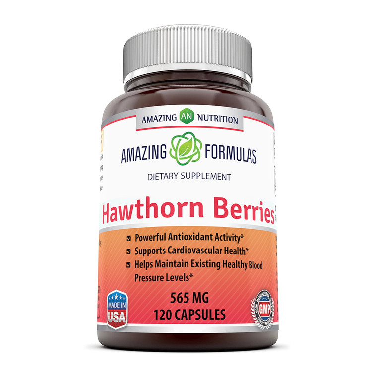 Amazing Formulas Hawthorn Berries 565 Mg, 120 Ct