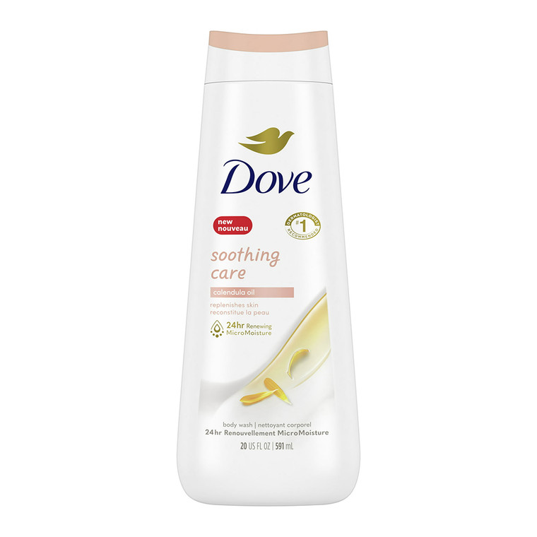 Dove Soothing Care Body Wash with Calendula Infused Oils, 20 Oz