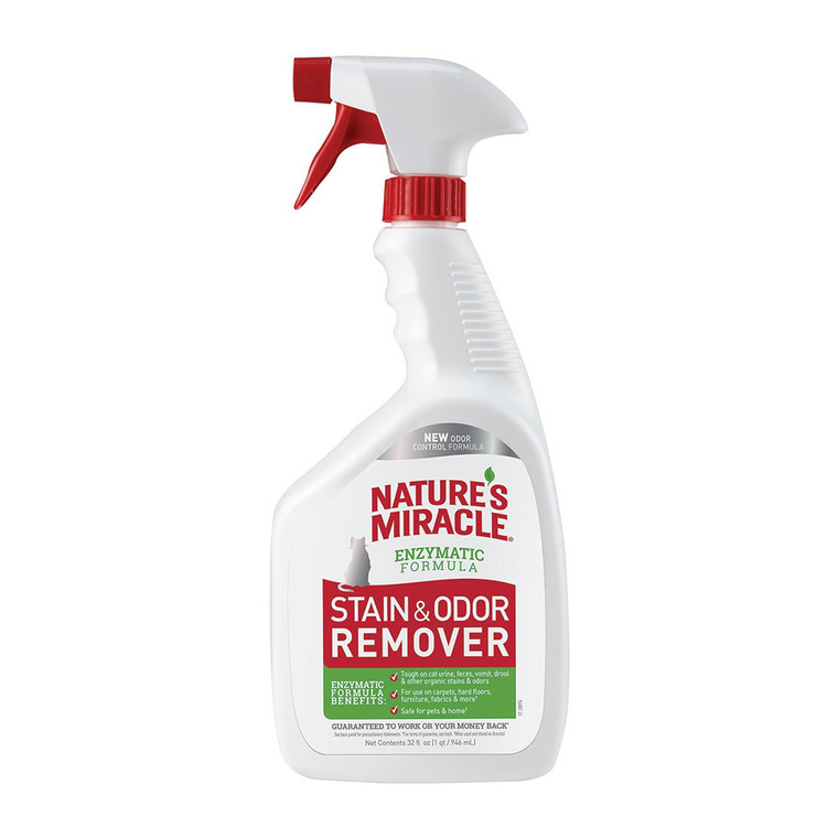 Natures Miracle Cat Stain and Odor Remover, Citrus Scent, 32 Oz