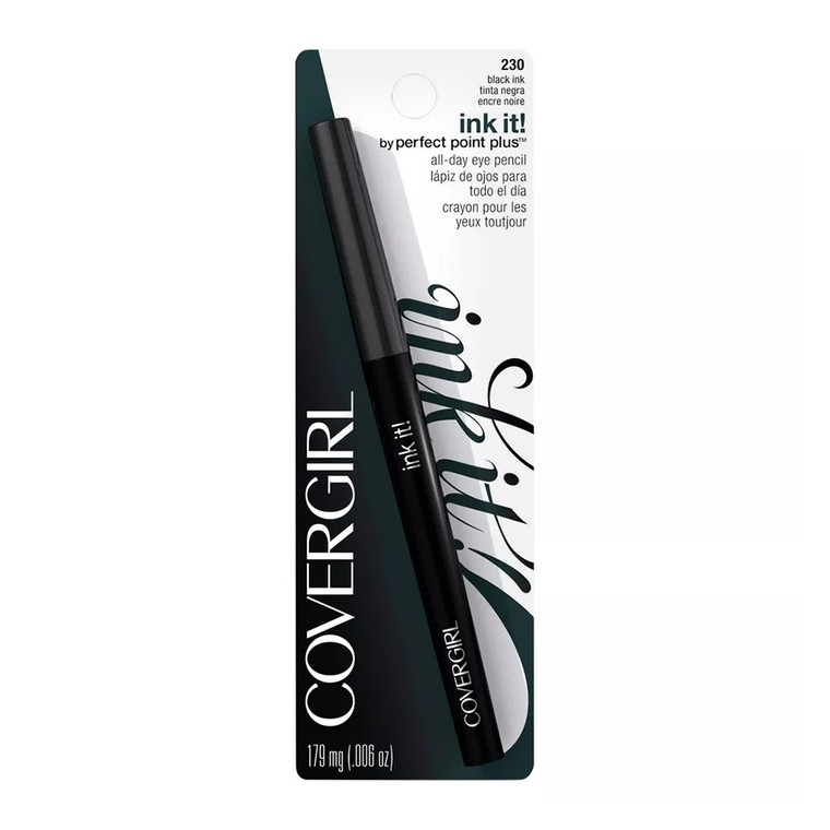 Covergirl Ink It, By Perfect Point Plus Gel Eyeliner 230 Black, 1 Ea