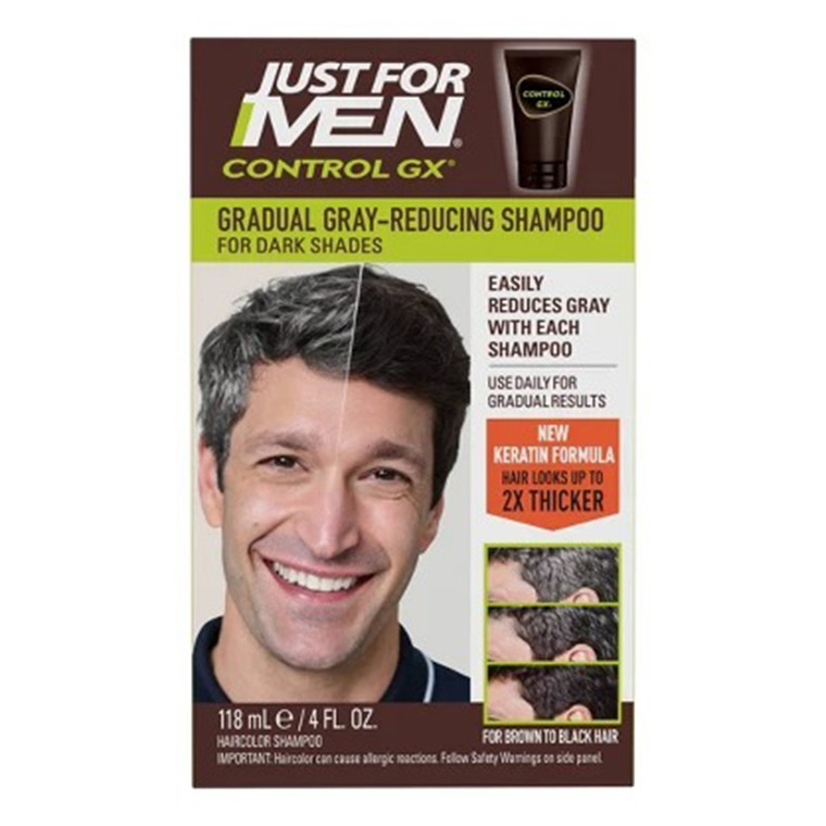 Just For Men Control GX Gradual Grey Reducing Hair Shampoo 4Oz (118ml)
