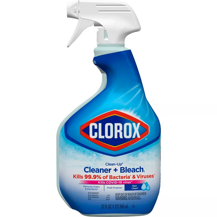 Clorox Clean Up All Purpose Cleaner with Bleach Spray Bottle Rain Clean Scent, 32 Oz