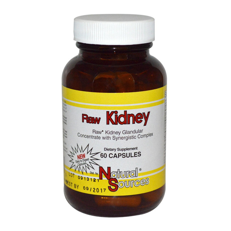 Natural Sources Raw Kidney, 60 Ct