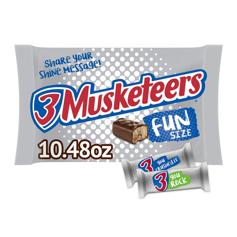 3 Musketeers Fun Size Chocolate Candy Bars, 10.48 Oz