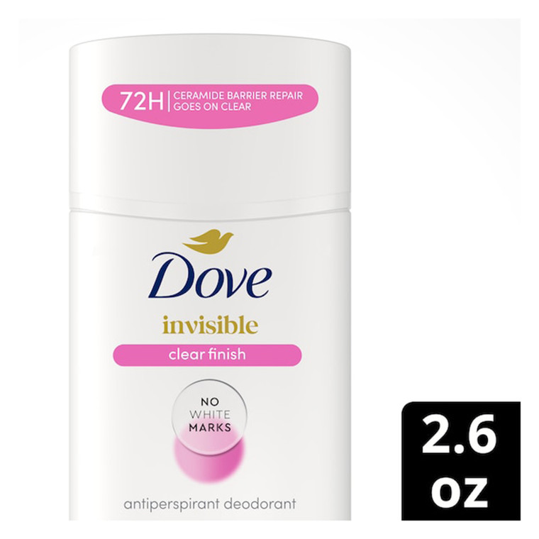 Dove Beauty Advanced Care Invisible Clear Finish Antiperspirant and Deodorant Stick No White Marks 2.6Oz (74g)