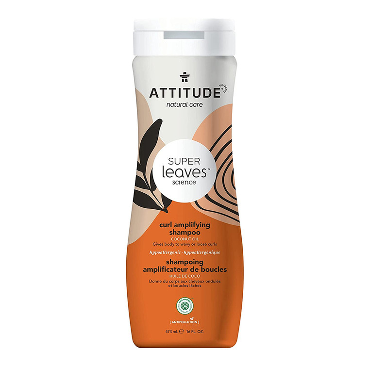 Attitude Super Leaves Curl Amplifying Shampoo, 16 Oz