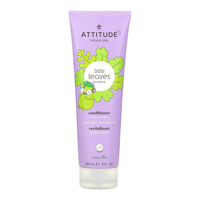 Attitude Natural Conditioner For Kids, Vanilla and Pear, 8 Oz