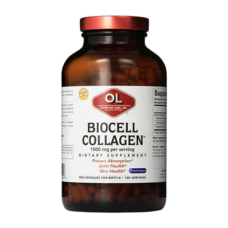 Olympian Labs Biocell Collagen 1500 Mg Capsules, Joint Health, 300 Ea