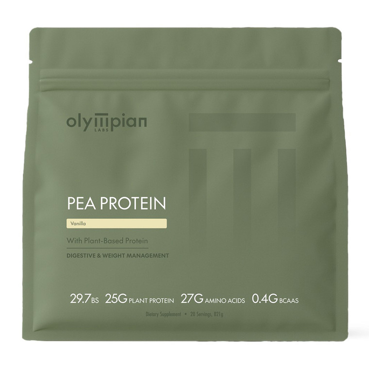 Olympian Labs Plant Based Pea Protein Vanilla Support Digestive and Mental Management 821g