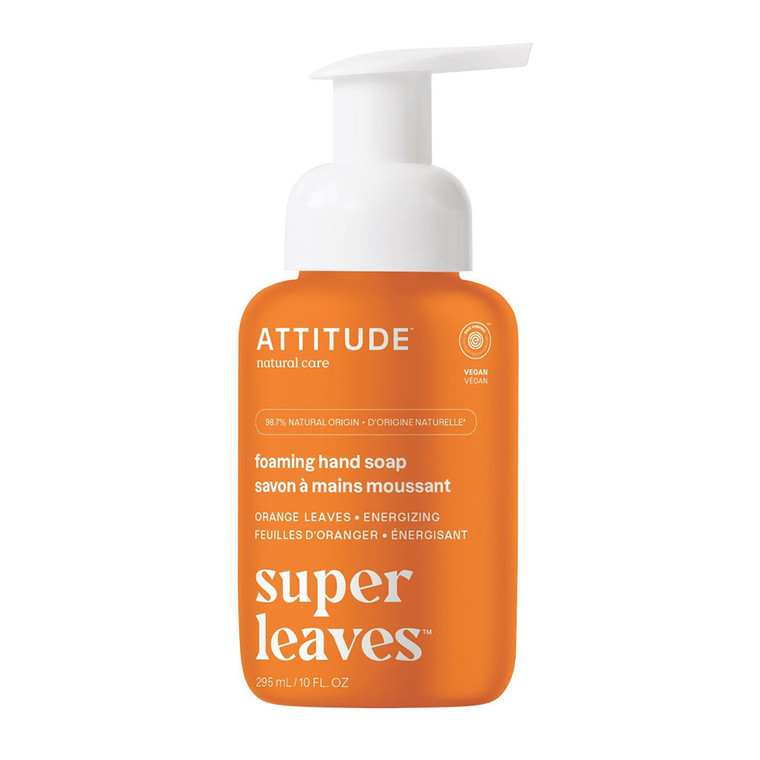 Attitude Foaming Hand Soap, Orange Leaves, 10 Oz