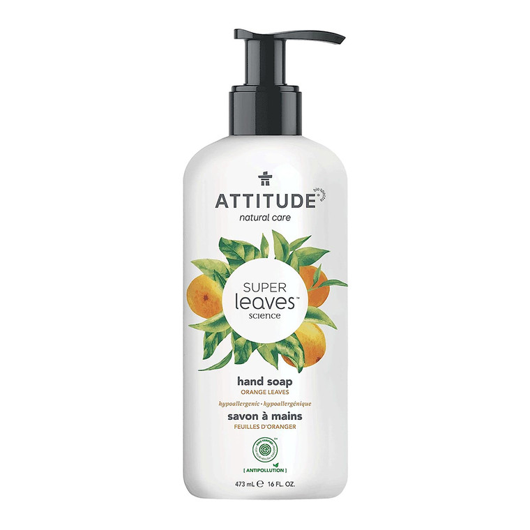 Attitude Liquid Hand Soap, Orange Leaves, 16 Oz
