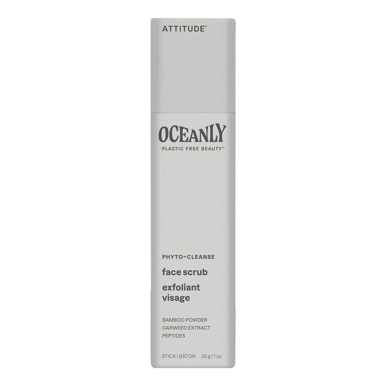 Attitude Oceanly Face Scrub, Phyto Cleanse Unscented, 1 Oz