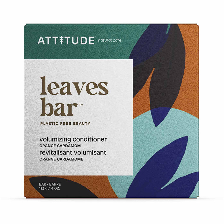 Attitude Volumizing Hair Conditioner Bar, Orange Cardamom, 4 Oz