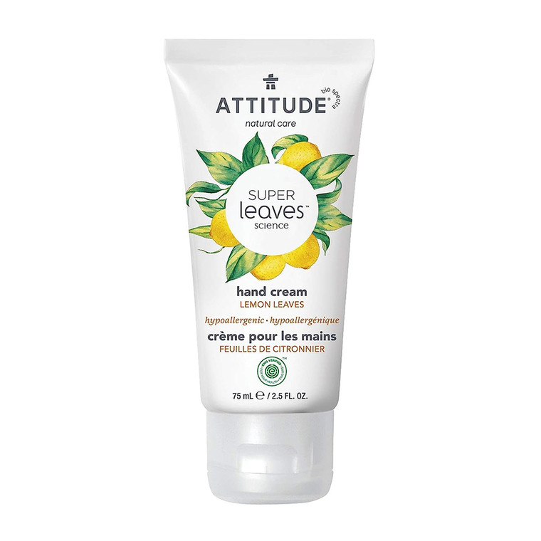 Attitude Super Leaves Hand Cream, Lemon Leaves, 2.5 Oz