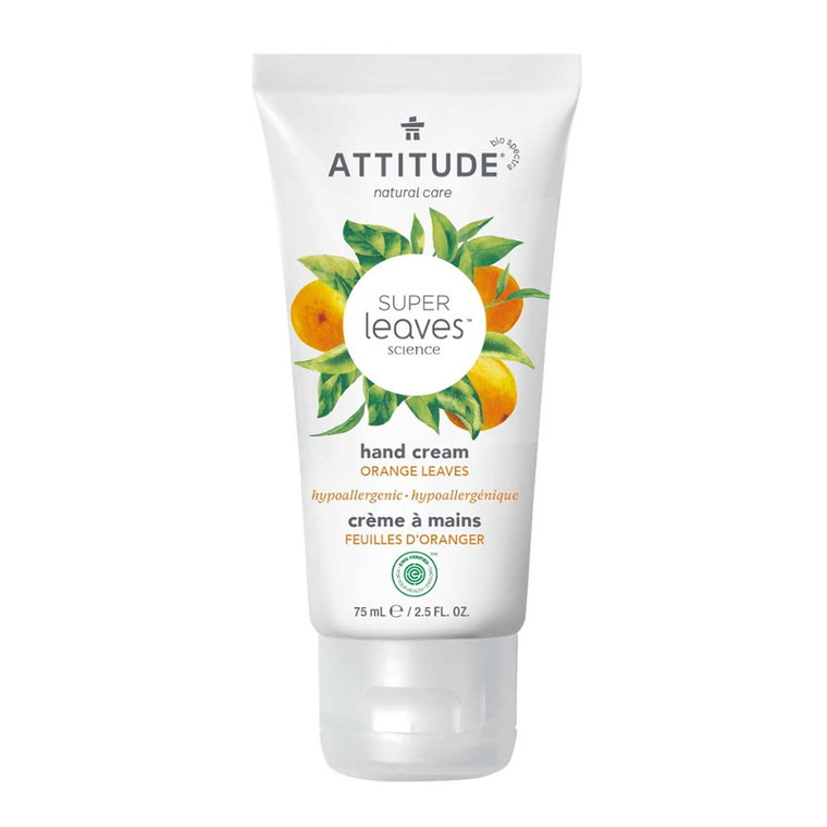 Attitude Super Leaves Hand Cream, Orange Leaves, 2.5 Oz