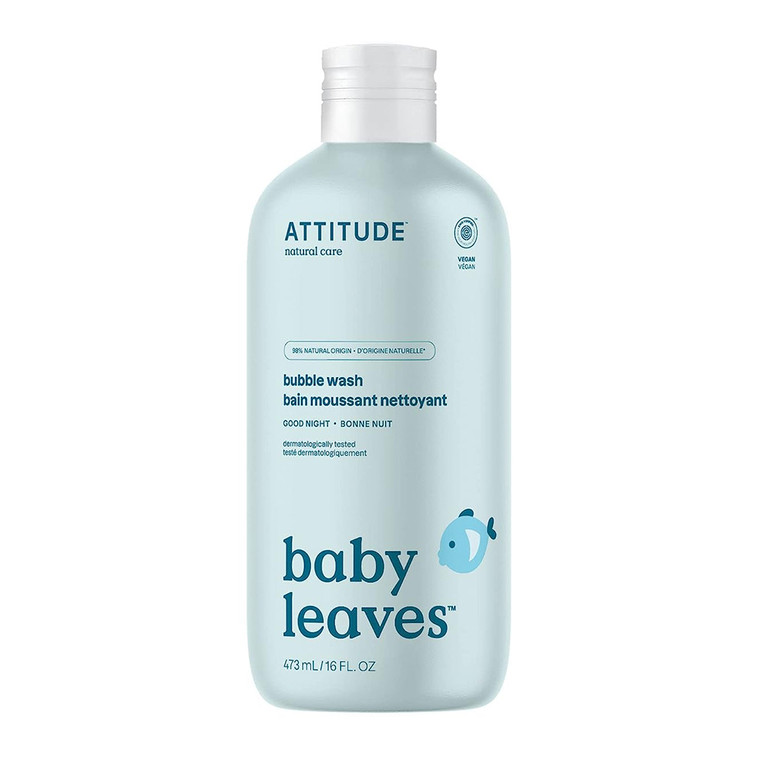 Attitude Bubble Wash for Baby and Kids, Almond Milk, 16 Oz