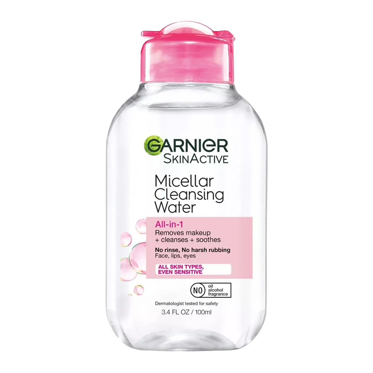 Garnier SkinActive Micellar Cleansing Water, All-in-1 Makeup Remover And Cleanser, 3.4 Oz