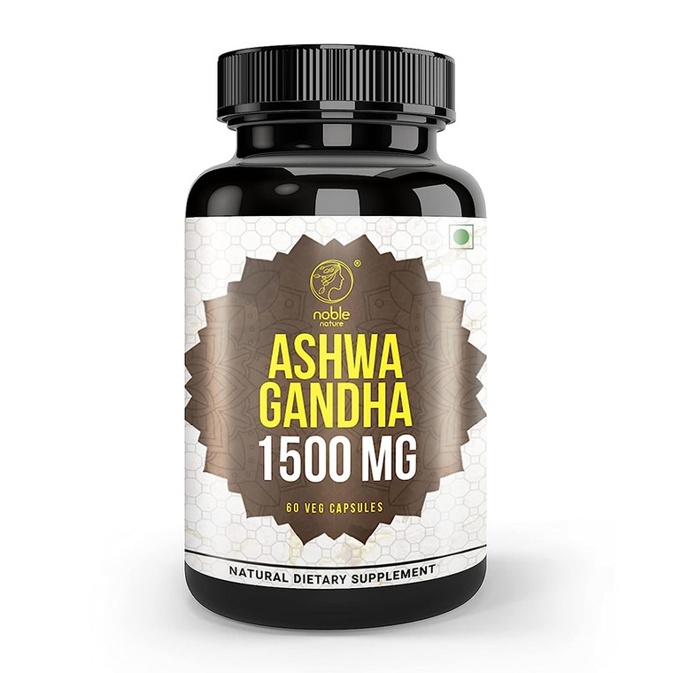 PhytoLogica Organic Ashwagandha Capsules, with Black Pepper Stress Relief Formula, 60 Ct