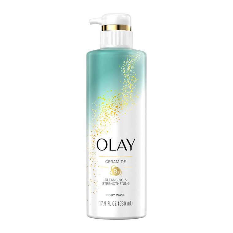 Olay Cleansing & Strengthening Body Wash with Ceramide and Vitamin B3 Complex, 17.9 Oz