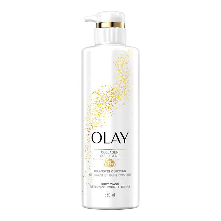 Olay Cleansing & Firming Body Wash with Vitamin B3 and Collagen, 17.9 Oz