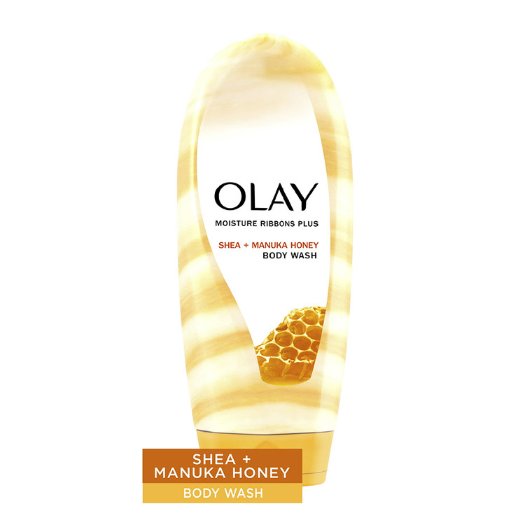 Olay Moisture Ribbons Plus Shea and Manuka Honey Body Wash, 18 Oz