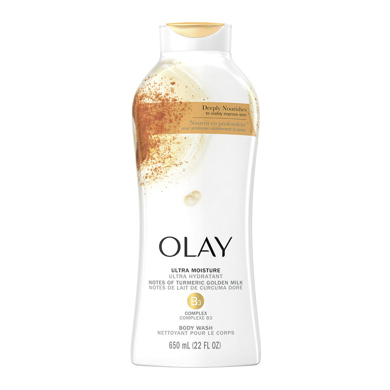 Olay Ultra Moisture Body Wash with Notes of Turmeric Golden Milk, 22 Oz