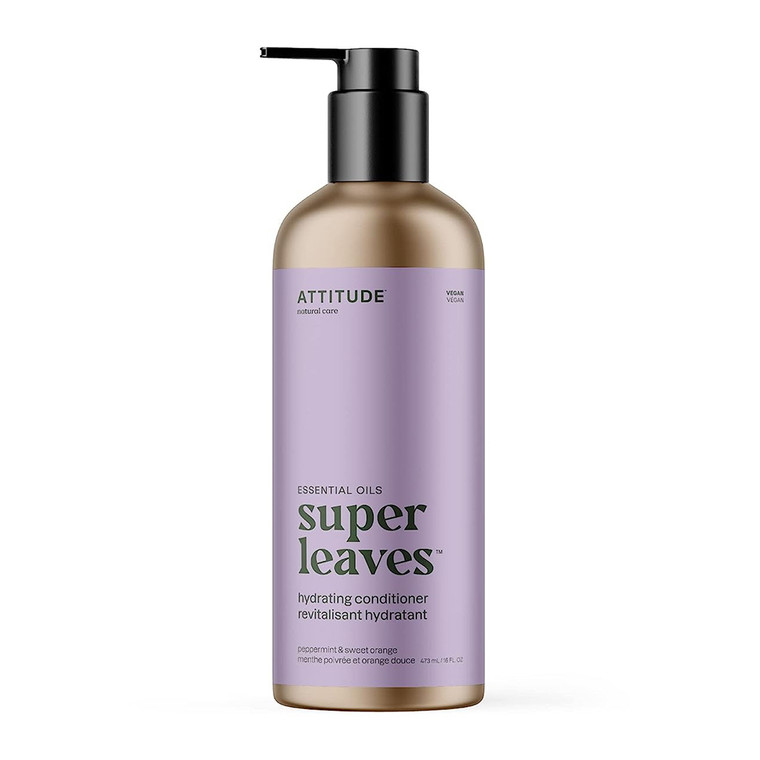 Attitude Super Leaves Hydrating Conditioner, Peppermint And Sweet Orange, 16 Oz