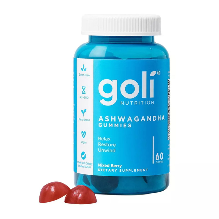 Goli Nutrition Mixed Berry Ashwagandha Gummies, 60 Ct