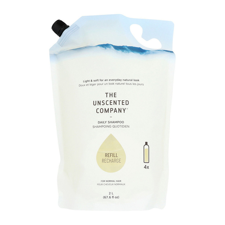 The Unscented Company Daily Shampoo, Unscented, 67.6 Oz