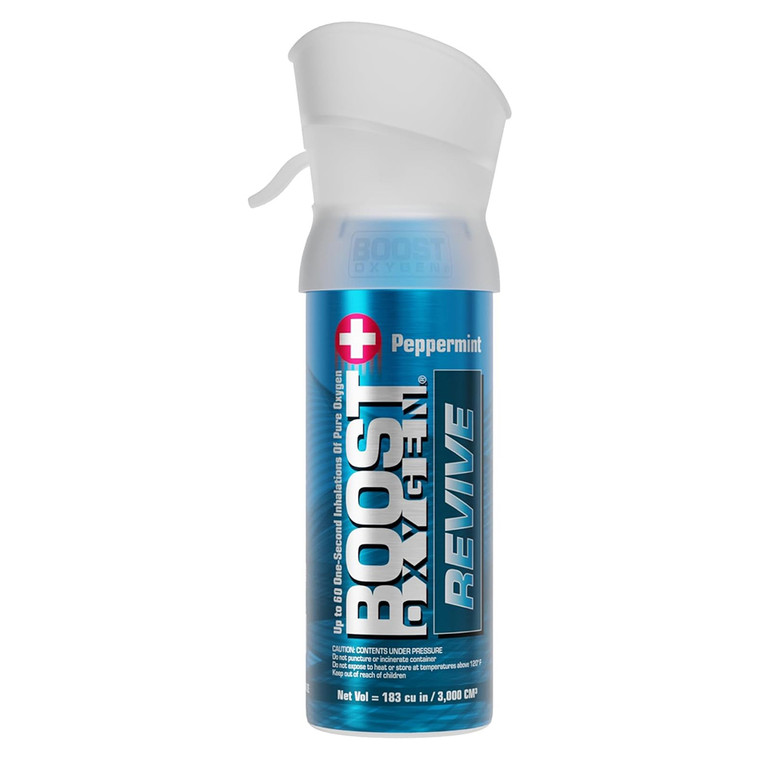 Boost Oxygen Natural Portable Pure Canned Oxygen Canister Revive Peppermint 3 Liter 1Ea