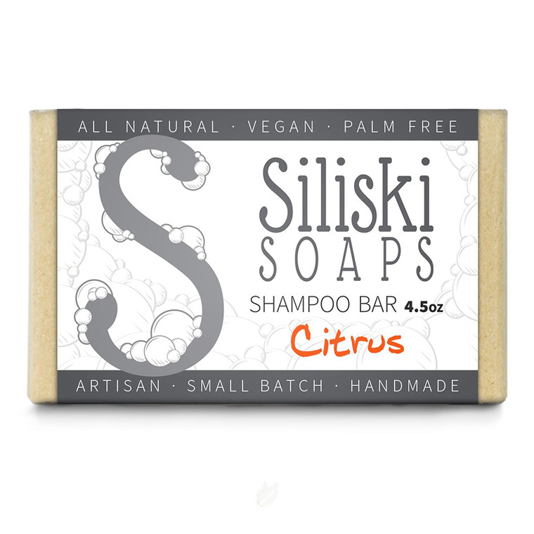 Siliski Shampoo Bar, Citrus, 4.5 Oz