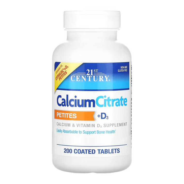 21st Century Calcium Citrate Pius D3 Petites Tablets, 20 Ea