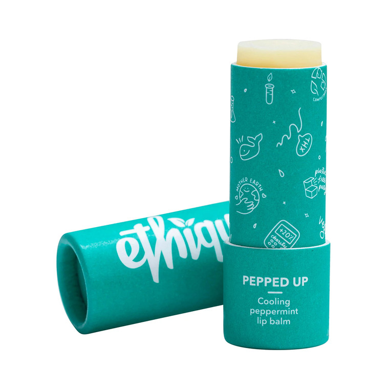 Ethique Pepped Up Cooling peppermintLip Balm 0.31 Oz