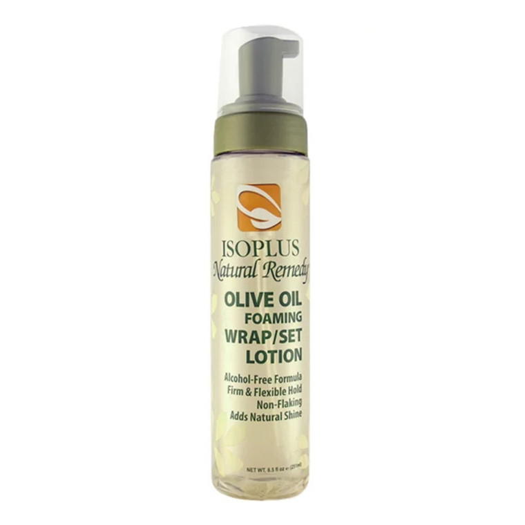 Isoplus Natural Remedy Olive Oil Foaming Wrap and Set Lotion, 8.5 Oz