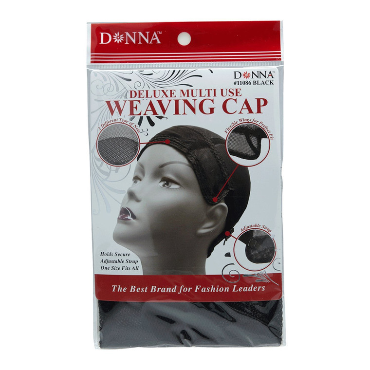 Donna Premium Collection Deluxe Multi Use Weaving Cap, Black, 1 Ea