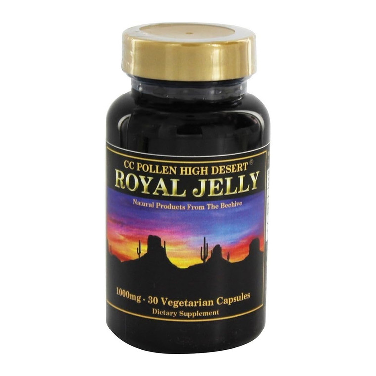 CC Pollen High Desert Royal Jelly 1000 Mg Vegetarian Capsules, 30 Ea