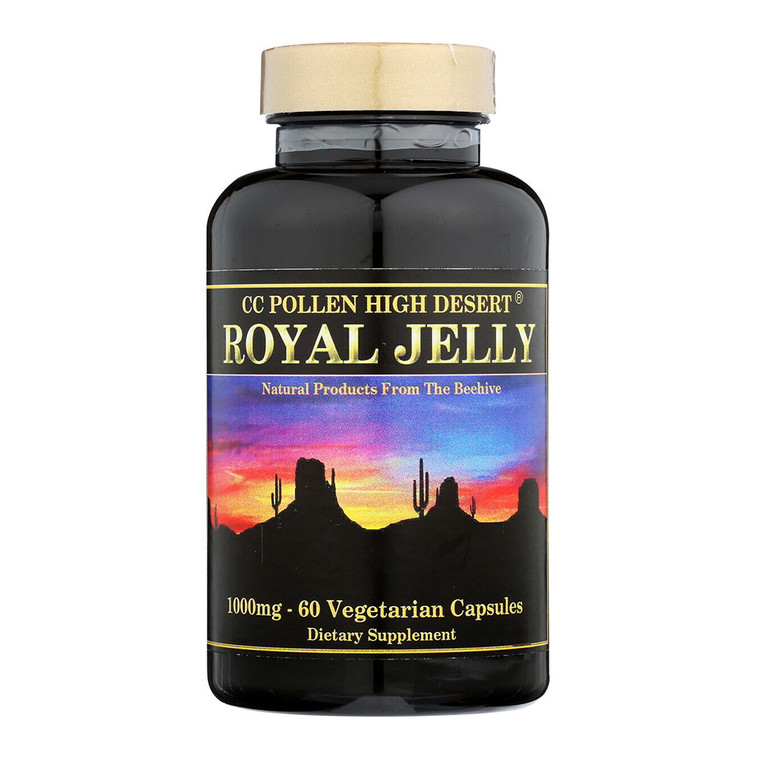 CC Pollen High Desert Royal Jelly 1000 Mg Vegetarian Capsules, 60 Ea