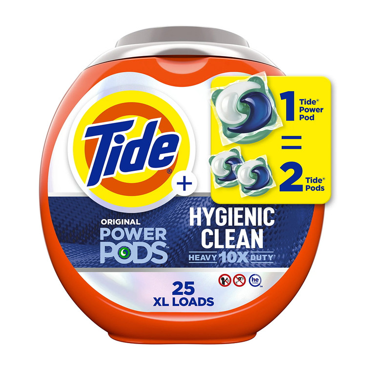Tide Hygienic Clean Heavy Original Power PODS Laundry Detergent, 25 Ea