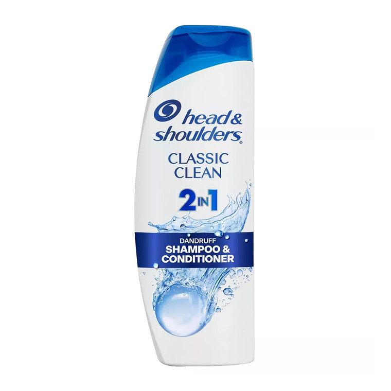 Head and Shoulders Classic Clean 2 in 1 Dandruff Shampoo and Conditioner, 12.5 Oz