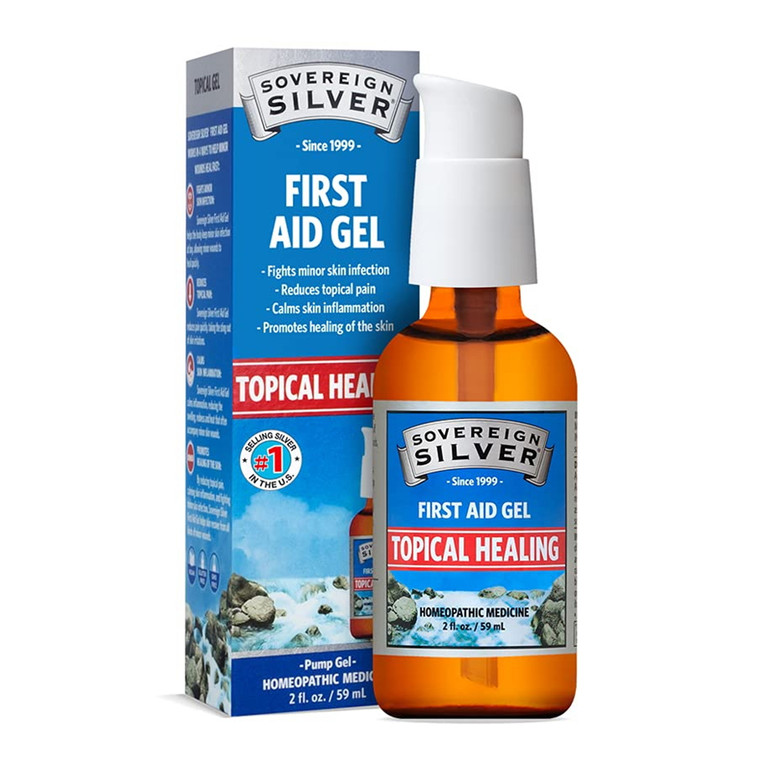 Sovereign Silver First Aid Gel Topical Healing Homeopathic Medicine, 1 Oz