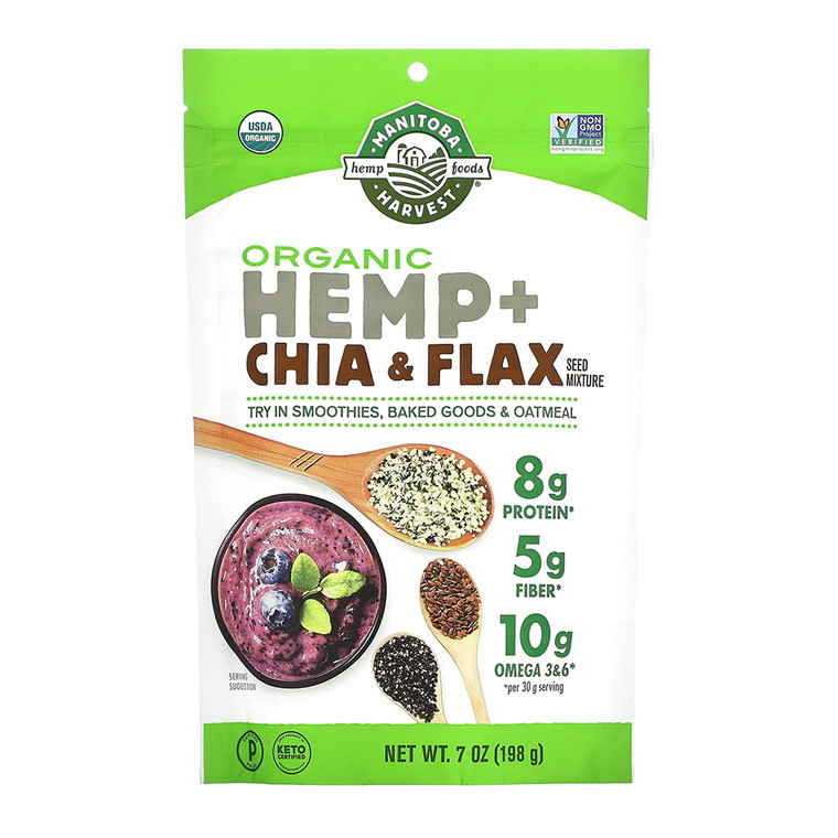 Manitoba Harvest Organic Hemp And Chia And Flax, 7 Oz