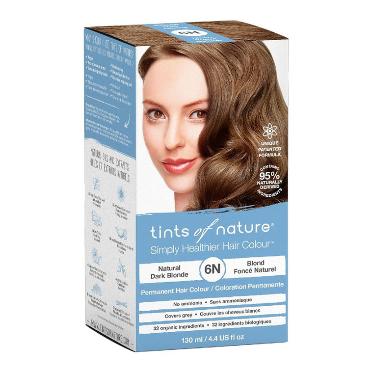 Tints of Nature Conditioning Permanent Hair Color, Natural Dark Blonde 6N, 4.4 Oz